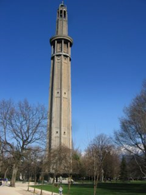 The first building to be made of reinforced concrete: the “Tour Perret” in Grenoble.