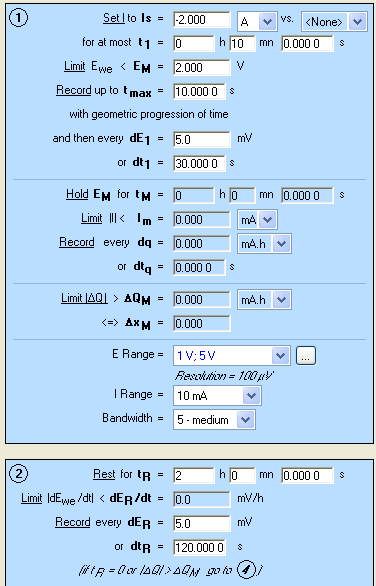 GCPL5 settings.