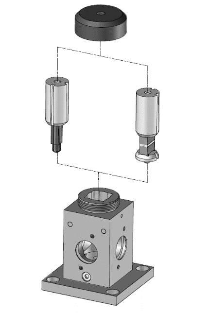 Different shape of cuvette to match experimental needs; left (fluorescence, CD type cuvette with light path from 0.75 to 2mm), right (TC type cuvette for absorbance, light path 1 cm and 1mm)